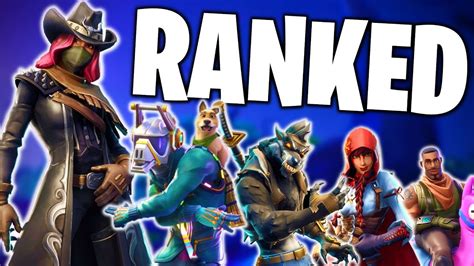 Ranking Every Skin In The Season 6 Battle Pass Chapter 1 Season 6 Ranked Fortnite Battle