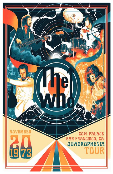 The Who Concert Illustration Poster the Who Vintage Poster - Etsy