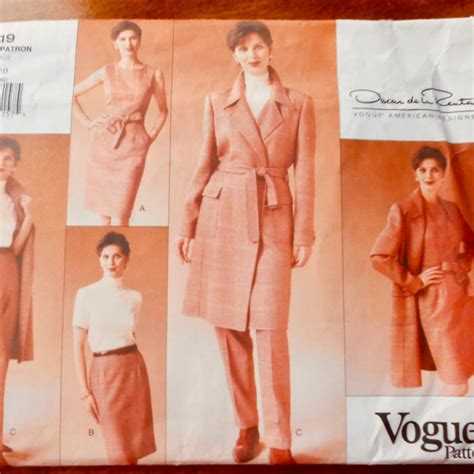 Vogue Patterns Oscar De La Renta Etsy