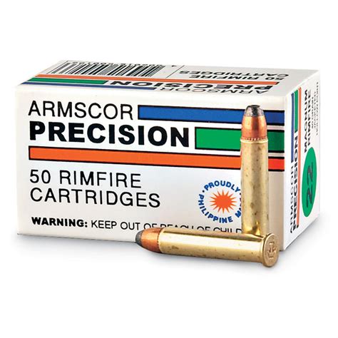 Armscor Precision, .22 Mag, JHP, 40 Grain, 500 Rounds - 111890, .22 ...