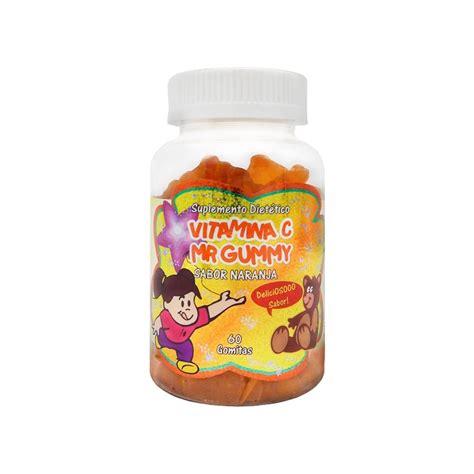 VITAMINA C NIÑOS Frasco de 60 gomitas sabor Naranja para niños