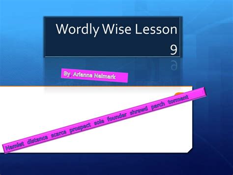 PPT - Wordly Wise Lesson 9 PowerPoint Presentation, free download - ID ... 