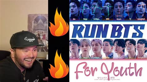 BTS RUN BTS For Youth Lyric Video Reactions YouTube