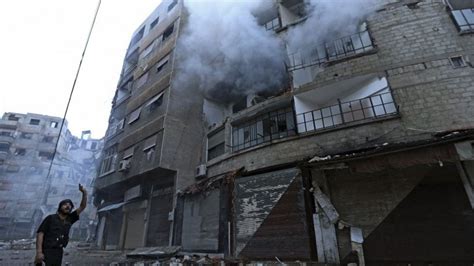 Syria Capital Damascus Sees Heavy Jobar Fighting Bbc News