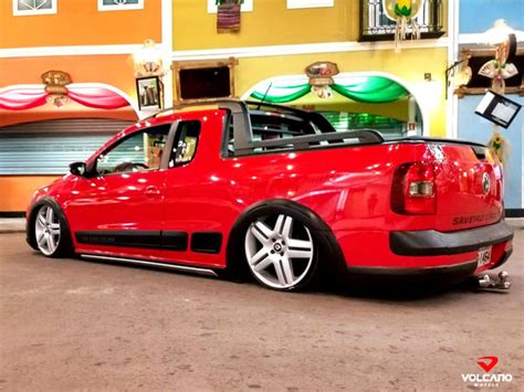 Saveiro G5 Cross Rebaixada Rodas Volcano Long Beach Aro 18x6