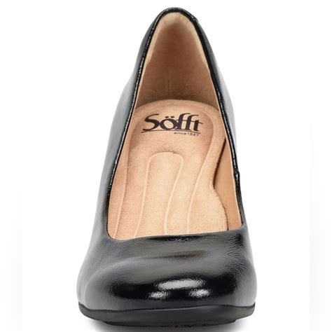 Sofft Shoes Sofft Womens Lana Round Toe Black Patent Leather Comfort By Design Pump Size 8m