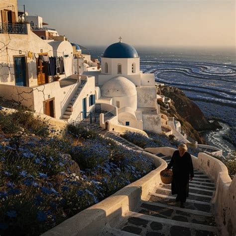greek village life image greece greek mediterranean