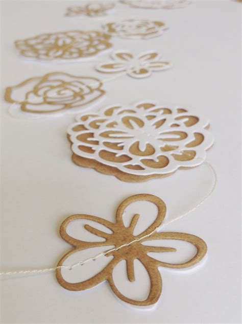 Flower Garland Paper Flowers Wedding Decor Paper Garland - Etsy