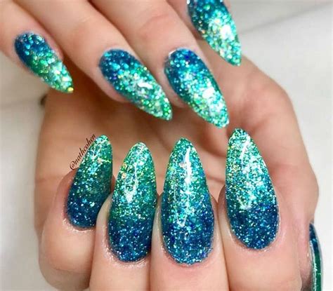 Nail Art Blue And Green Nail Art Ideas