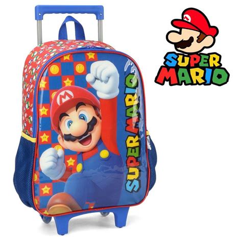 Mochila Infantil Rodinhas Mario Bros Pontofrio