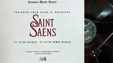 Lp Saint Sa Ns Piano Concertos Darr Side A Youtube