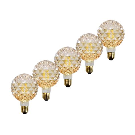 E W Led Lampe G Struktur Amber Er Set Lampenwelt Ch