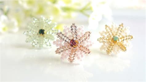 Delica Beads And Seed Beads Flower Earringsdiy