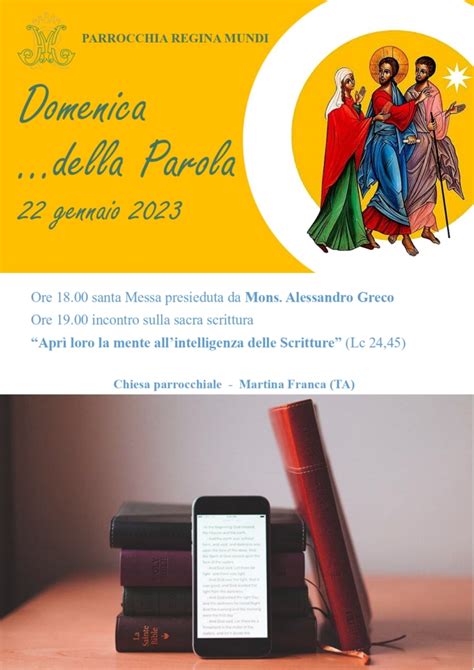 DOMENICA DELLA PAROLA 22 GENNAIO 2023 Parrocchia Regina Mundi