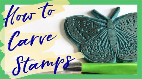 How To Carve Your Own Stamps And Prints Art Tutorial Youtube