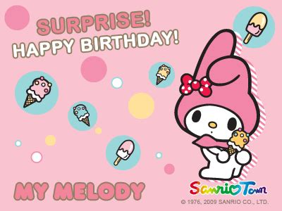 My Melody Birthday e-Card (Full View Please) - My Melody Photo (6973667) - Fanpop