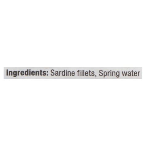 Brunswick Sardine Fillets Seafood Snacks In Spring Water 100 G Giant