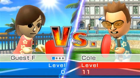 Wii Sports Resort Table Tennis Match All Mii Vmgaming Youtube