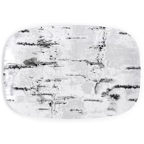 Birch Bark White Gray Serving Platter Shutterfly