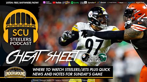 Where To Watch Steelersjets Plus Quick News And Notes For Sundays