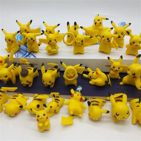 Mu Eco De Pok Mon Pikachu Diy Llavero Bolsa Colgante Figura De Acci N