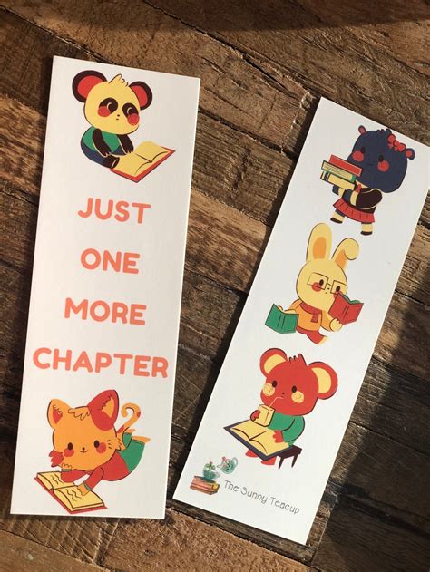 Just One More Chapter Bookmark One More Chapter Book Lover Etsy