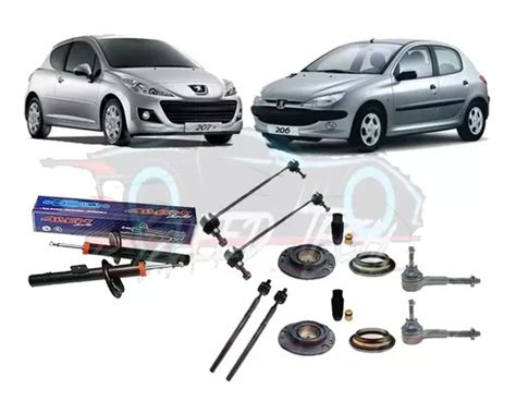 Kit Suspensão Amortecedor Diant Coxim Axial Peugeot 206 207