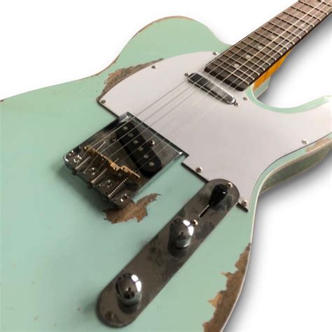 Custom Surf Green Relic T Style Electric Guitar Palace Guitars