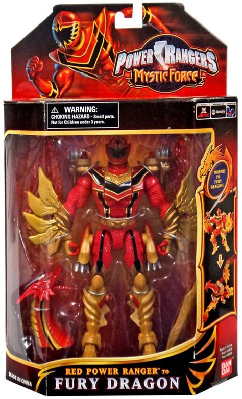 Power Rangers Mystic Force Red Ranger to Fury Dragon Action Figure ...