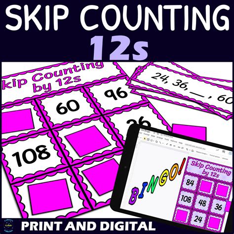 Skip Counting By 12s Activity Bingo Game Made By Teachers