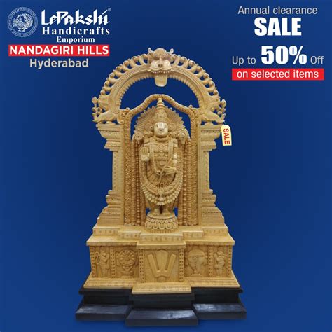 Handcrafted kaliyuga Daivam Lord Sri Venkateshwara by Lepakshi Handicrafts Emporium | Handicraft ...