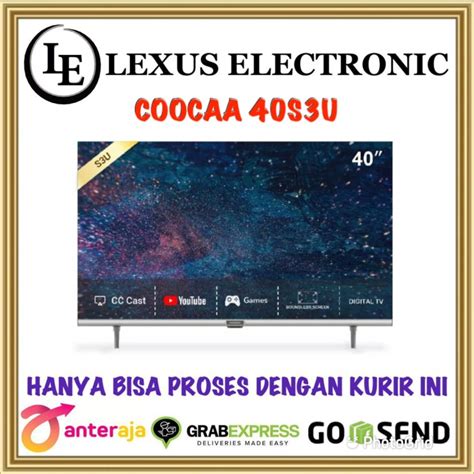 Promo COOCAA LED SMART TV 40 INCH 40S3U S3U FRAMELESS Cicil 0 3x