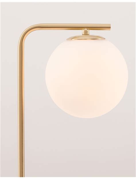 Nova Luce Floor Table Luminaires Alvarez Satin Gold Metal