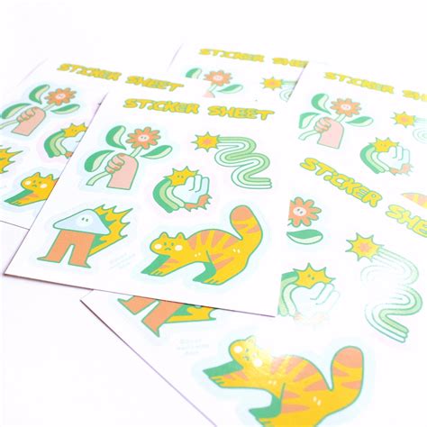 A6 Sticker Sheets Etsy