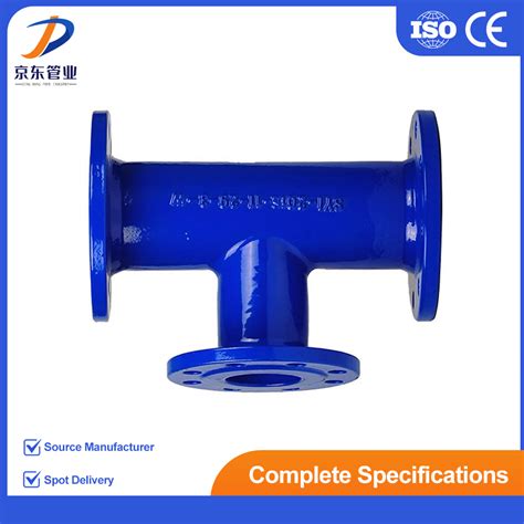 Custom Flanged Pipe Fittings Cast Ductile Iron All Flange Tee Bends