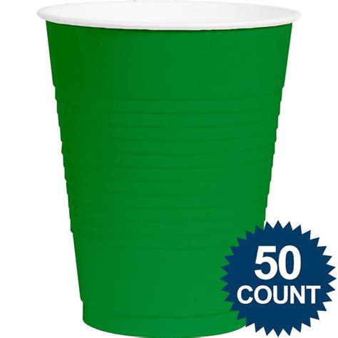 Festive Green 18oz Plastic Cups | 50ct – Zurchers