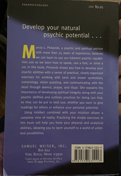 Psychic Abilities How To Train And Use Them By Marcia L Pickands