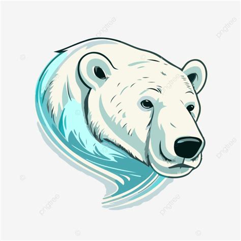 Cabeza De Oso Polar Png Pegatina Clipart Oso Polar Logo Vector