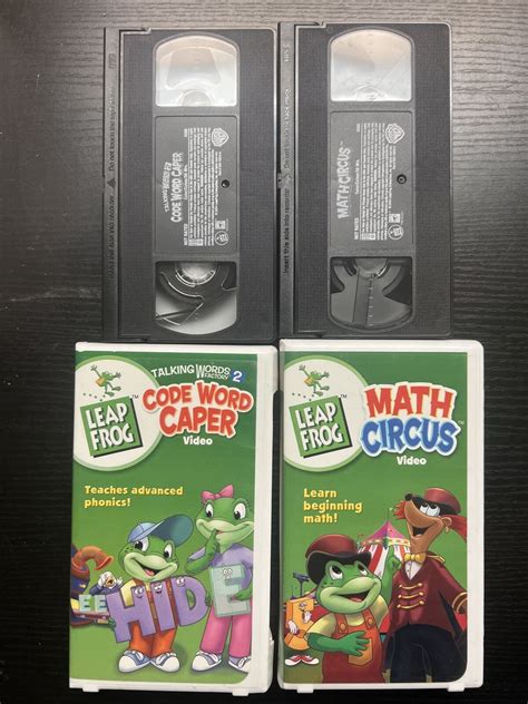 Leap Frog Math Circus Talking Words Factory Code Word Caper Lot Of