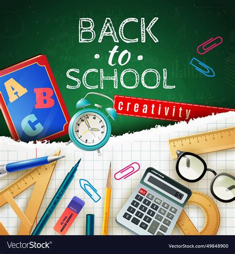 Back to school design concept Royalty Free Vector Image