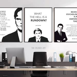 The Office TV Show Quotes Print Set, the Office Posters, Funny Gift for ...