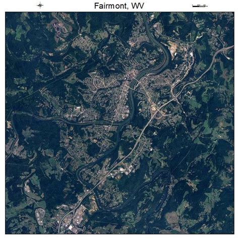 Aerial Photography Map of Fairmont, WV West Virginia