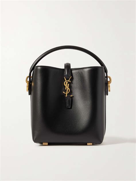 SAINT LAURENT Le 37 Mini Leather Bucket Bag NET A PORTER