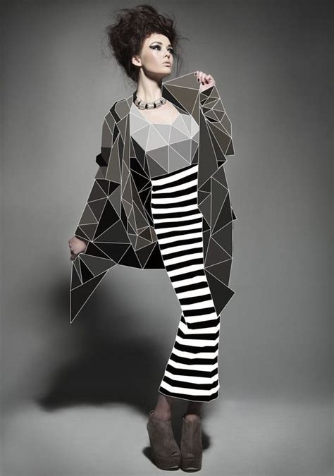 Fashion With Cubic Forms By Elif Yaman Via Behance We Are Want To Say