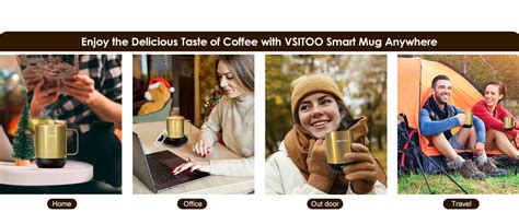 VSITOO Temperature Control Heated Coffee Mug S3PRO 14 Oz Smart Self