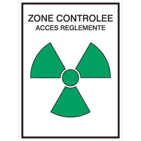 Panneau Picto Radioactivit Zone Contr L E Acc S R Glement