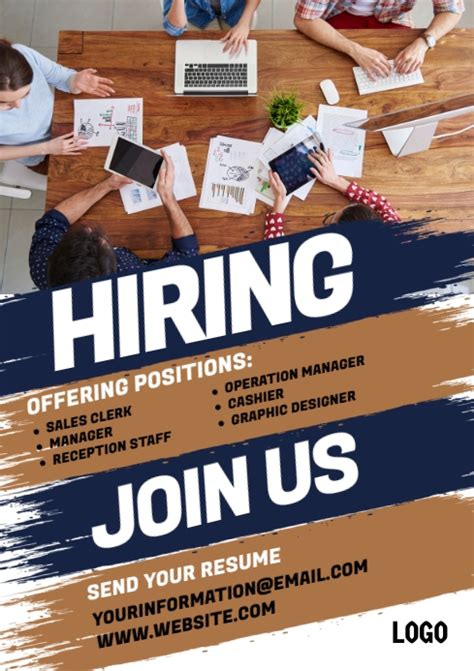 Hiring Flyer Template Postermywall