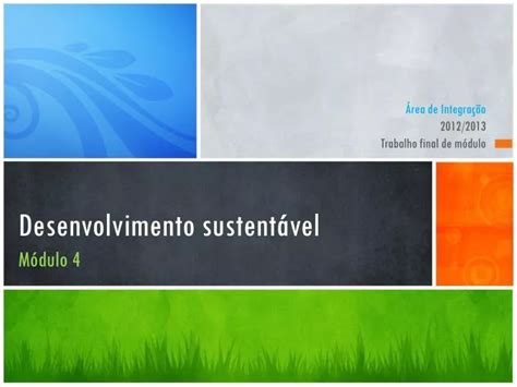 Ppt Desenvolvimento Sustent Vel M Dulo Powerpoint Presentation