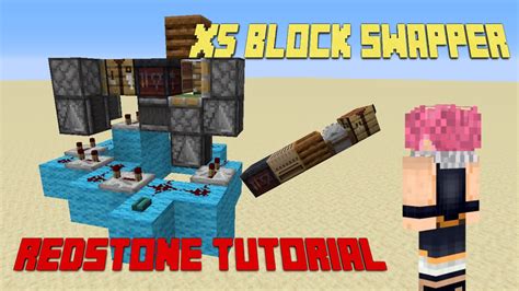 SIMPLE 5 Block Block Swapper Minecraft 1 16 Redstone Tutorial YouTube