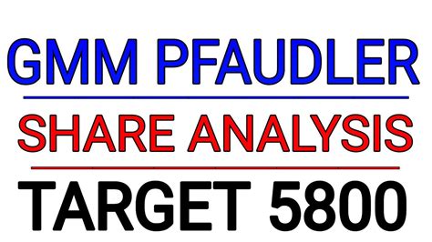 GMM PFAUDLER SHARE LATEST NEWS GMM PFAUDLER SHARE PRICE TARGET GMM